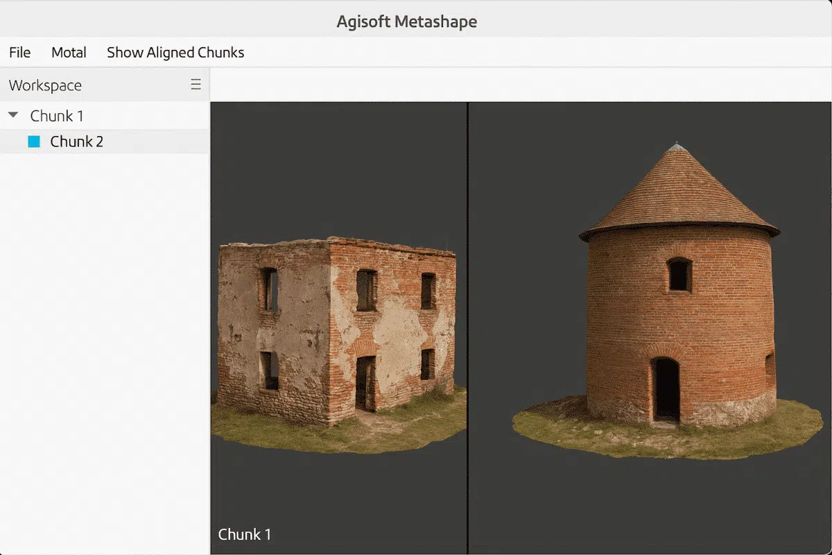 Can You View Multiple Chunks or Models at Once in Agisoft Metashape?