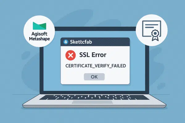 Fixing SSL Errors When Uploading from Agisoft Metashape to Sketchfab