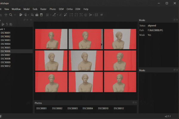 How to Align Photos in Agisoft Metashape with Background Suppression Using a Single Mask
