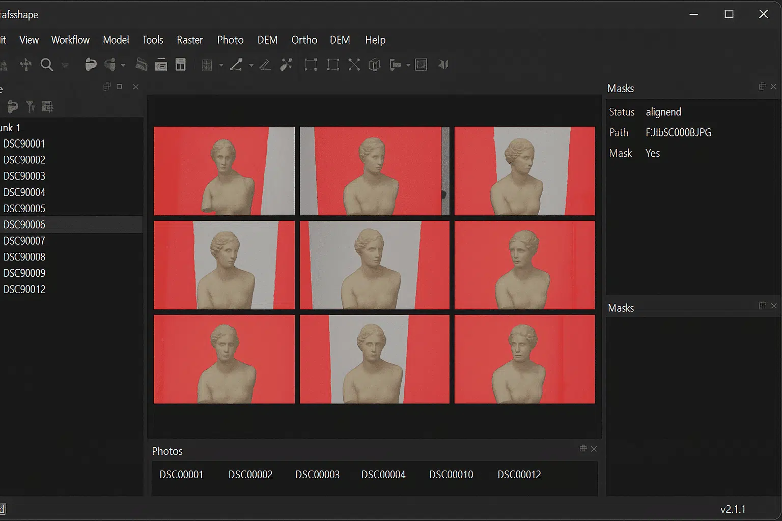 How to Align Photos in Agisoft Metashape with Background Suppression Using a Single Mask