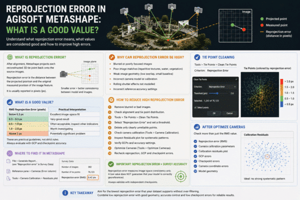 Reprojection Error in Agisoft Metashape: What Is a Good Value